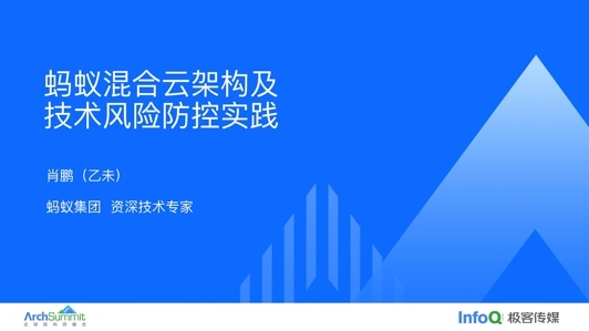 蚂蚁混合云架构及技术风险防控实践