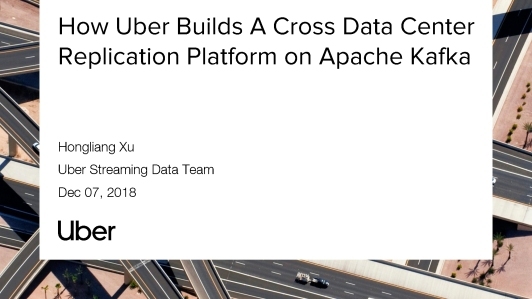 Uber搭建基于Kafka的跨数据中心拷贝平台