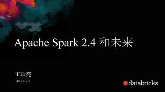 Apache Spark 2.4 和未来