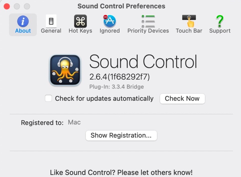 Sound Control for Mac(mac应用音量控制软件) 2.6.4中文激活版