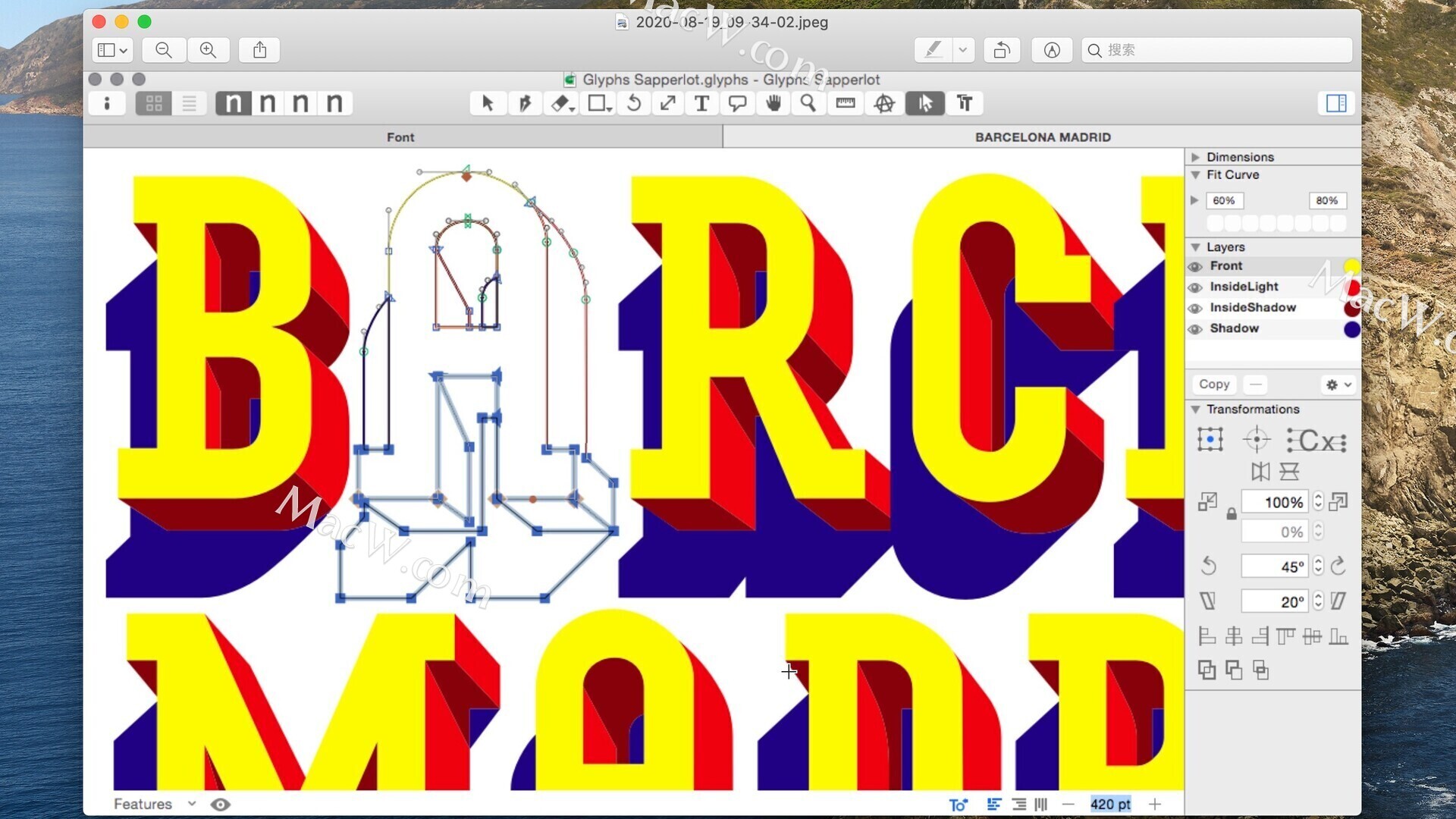 Glyphs 3 for Mac字体设计编辑工具下载安装