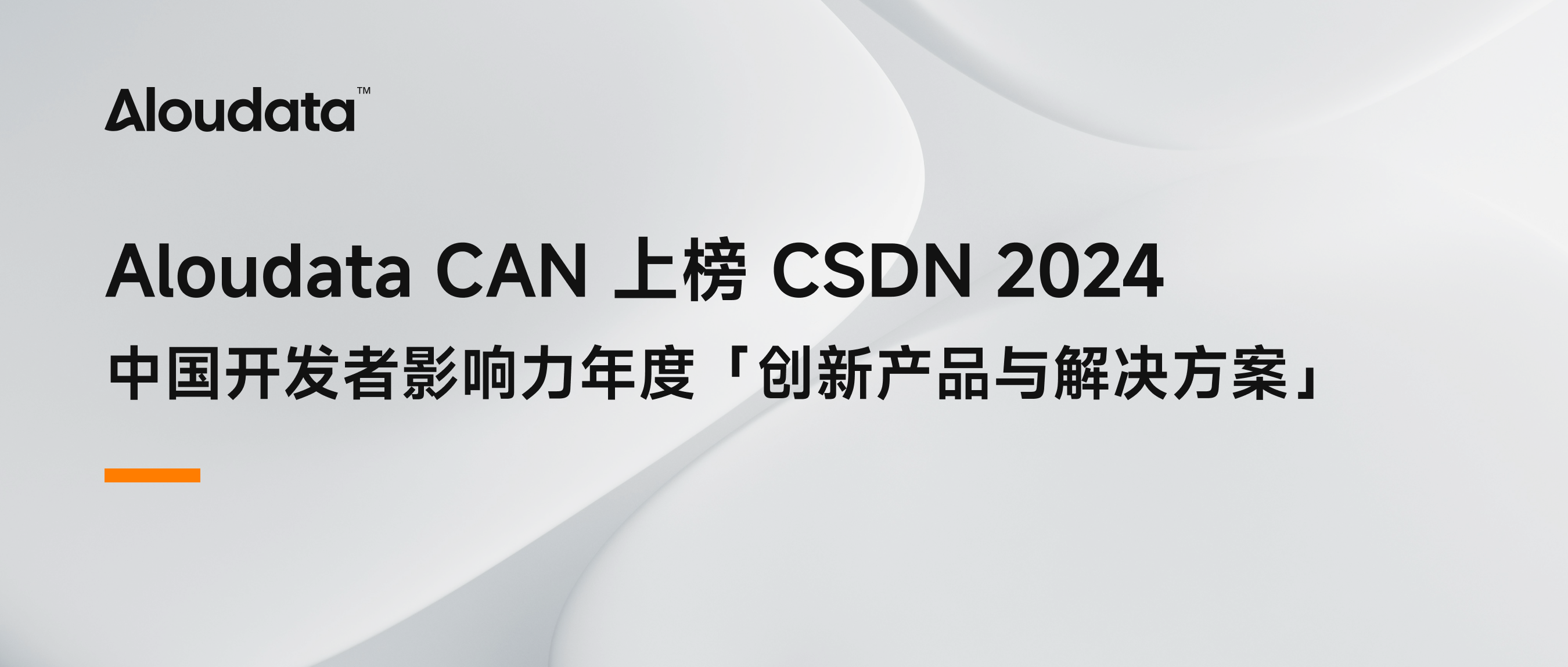 Aloudata CAN 荣登 CSDN 2024 中国开发者影响力年度「创新产品与解决方案」榜单