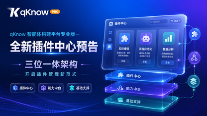从扁平列表到三层一体化管理，qKnow智能体构建平台专业版插件中心架构重构预告