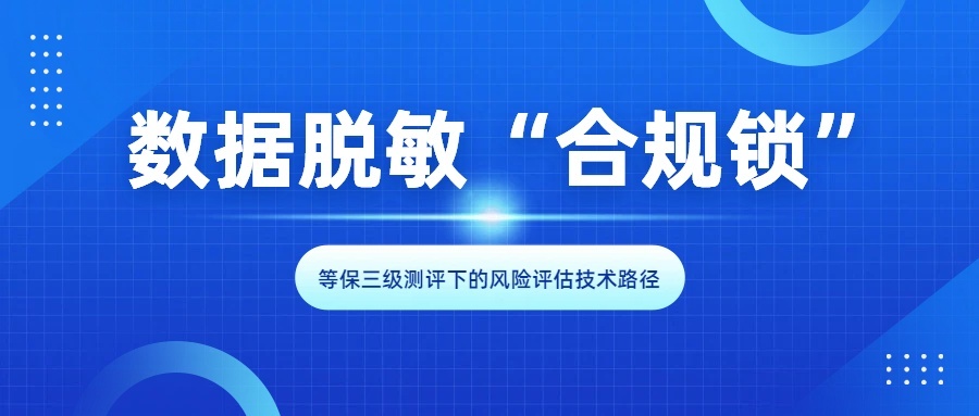 数据脱敏“合规锁”:等保三级测评下的风险评估技术路径