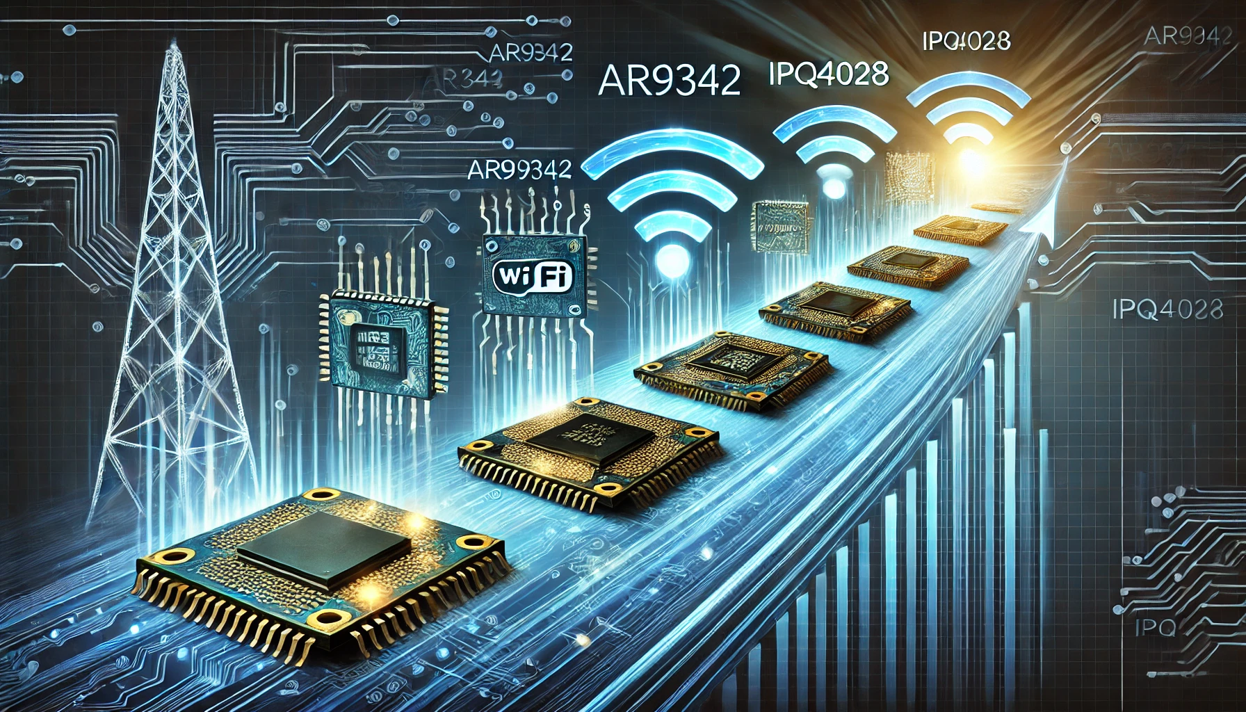 Why AR9342, AR9344, IPQ4018 and IPQ4028 chip motherboards have faded from the market?