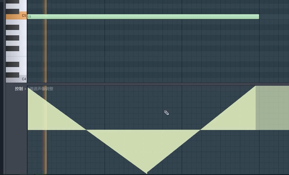编曲时如何在FL Studio卷帘窗口修改单个音符音量