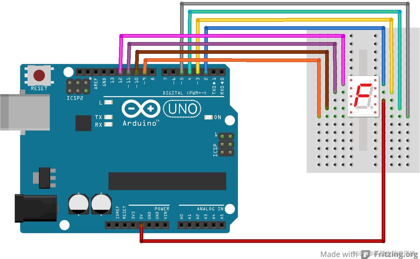 LabVIEW控制Arduino驱动数码管（基础篇—11）