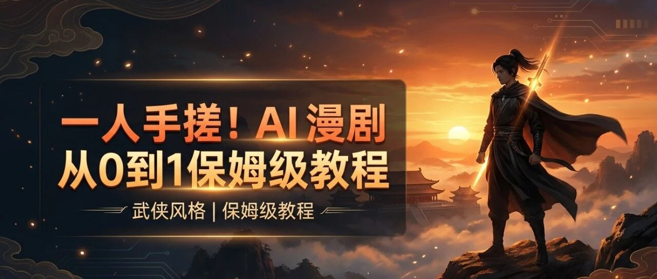 一人手搓！AI 漫剧从0到1详细教程