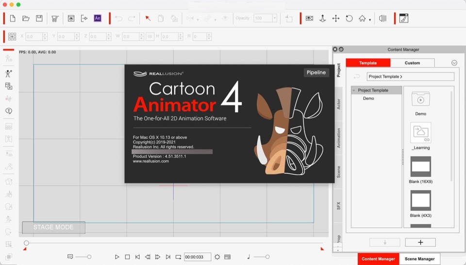 Reallusion Cartoon Animator for Mac(2D动画设计制作软件) v4.51.3511.1完美激活版