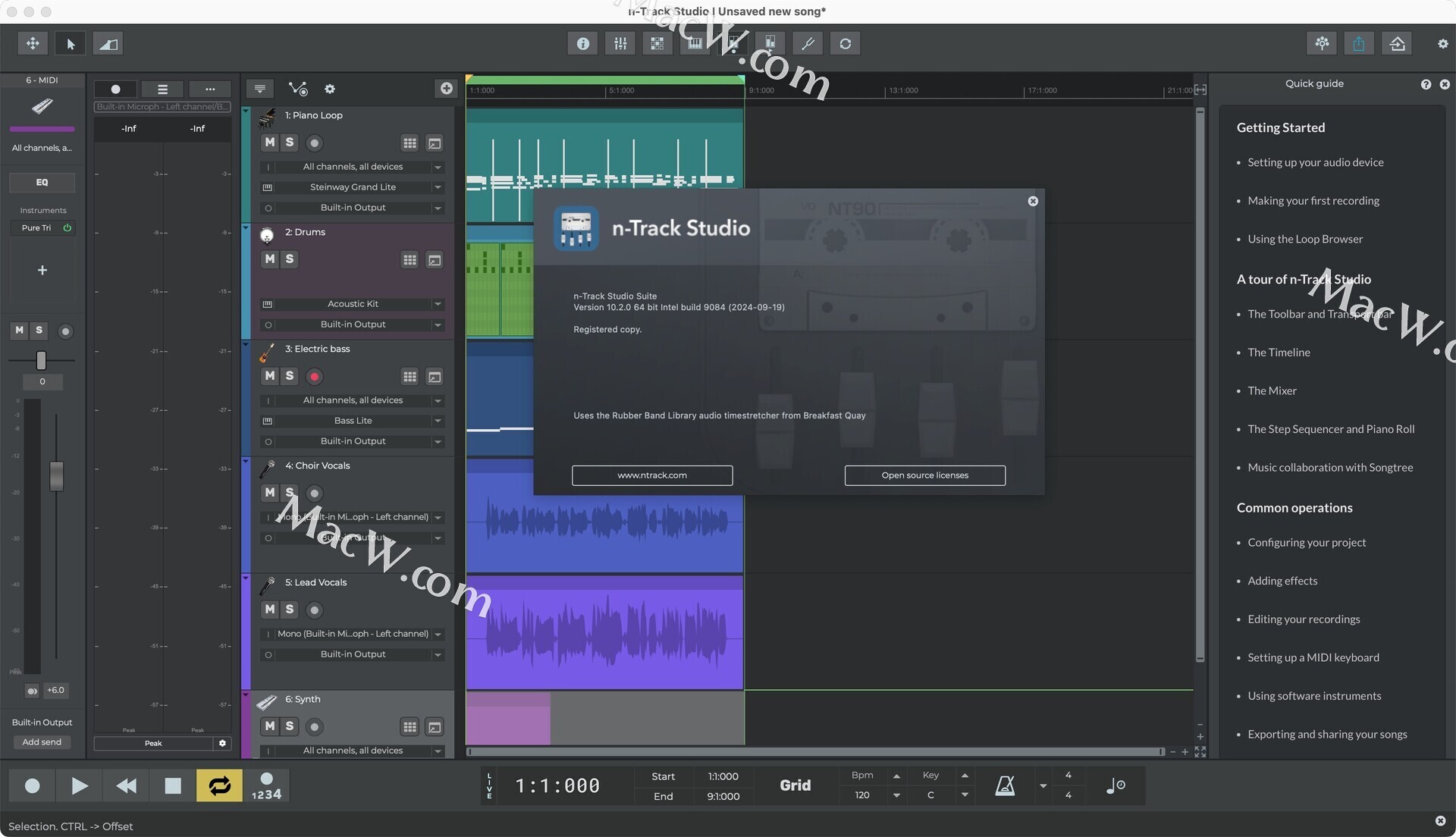 多规音乐制作软件 n-Track Studio Suite 10 v10.2.0.9084 新功能介绍