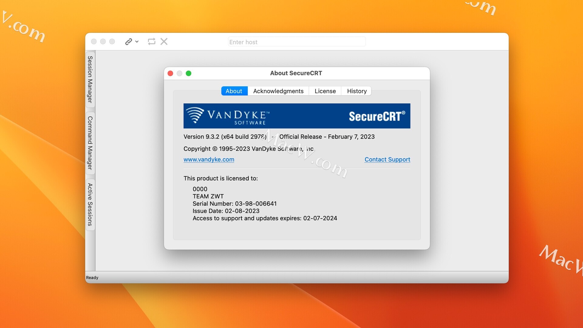 SecureCRT for Mac(强大的终端SSH工具)附许可证 v9.3.2正式版
