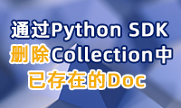 如何通过Python SDK删除Collection中已存在的Doc