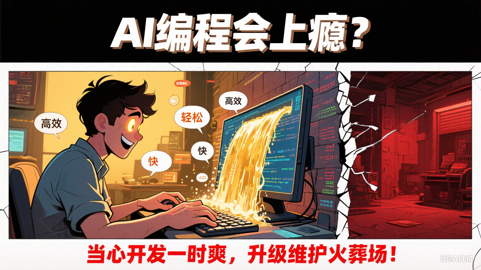 AI 编程很高效?当心开发一时爽,升级维护火葬场!