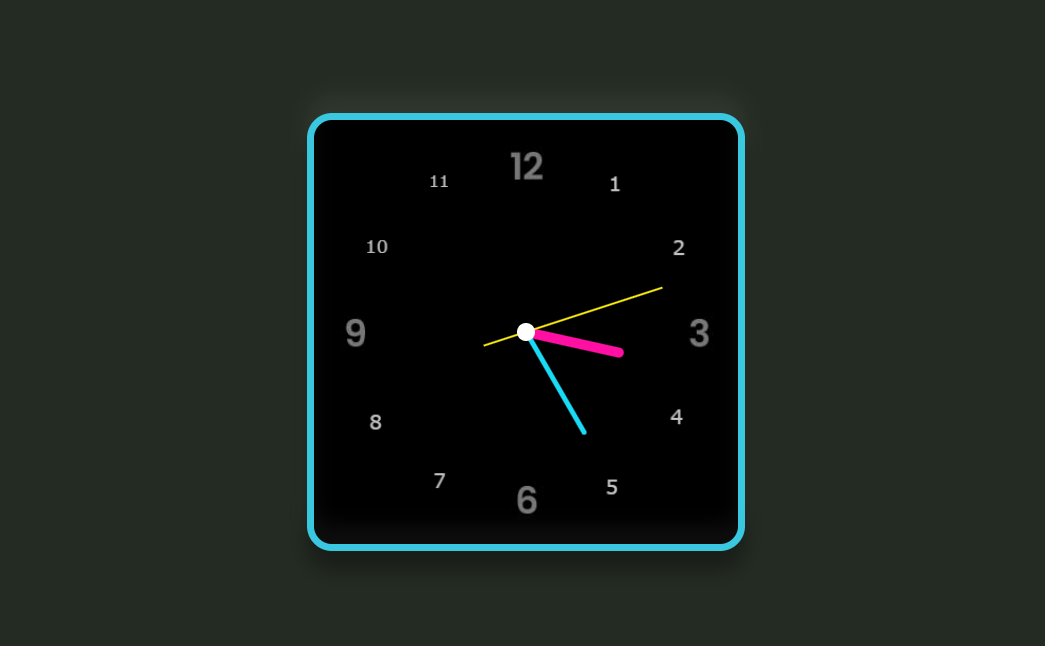 使用 HTML、CSS 和 JavaScript 的简单模拟时钟