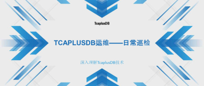 【深入理解TcaplusDB技术】TcaplusDB运维——日常巡检