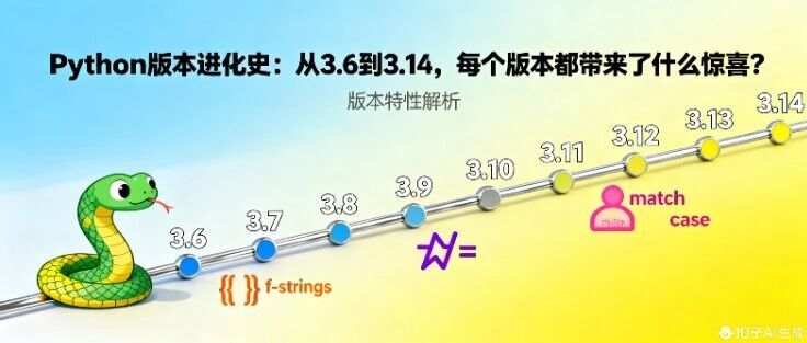 Python版本进化史：从3.6到3.14，每个版本都带来了什么惊喜？