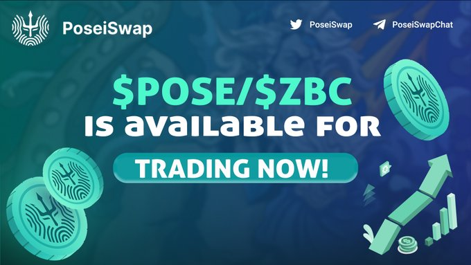 在 7 月 4 日，PoseiSwap 治理通证 $POSE 上线了 BNB Chain 上的头部