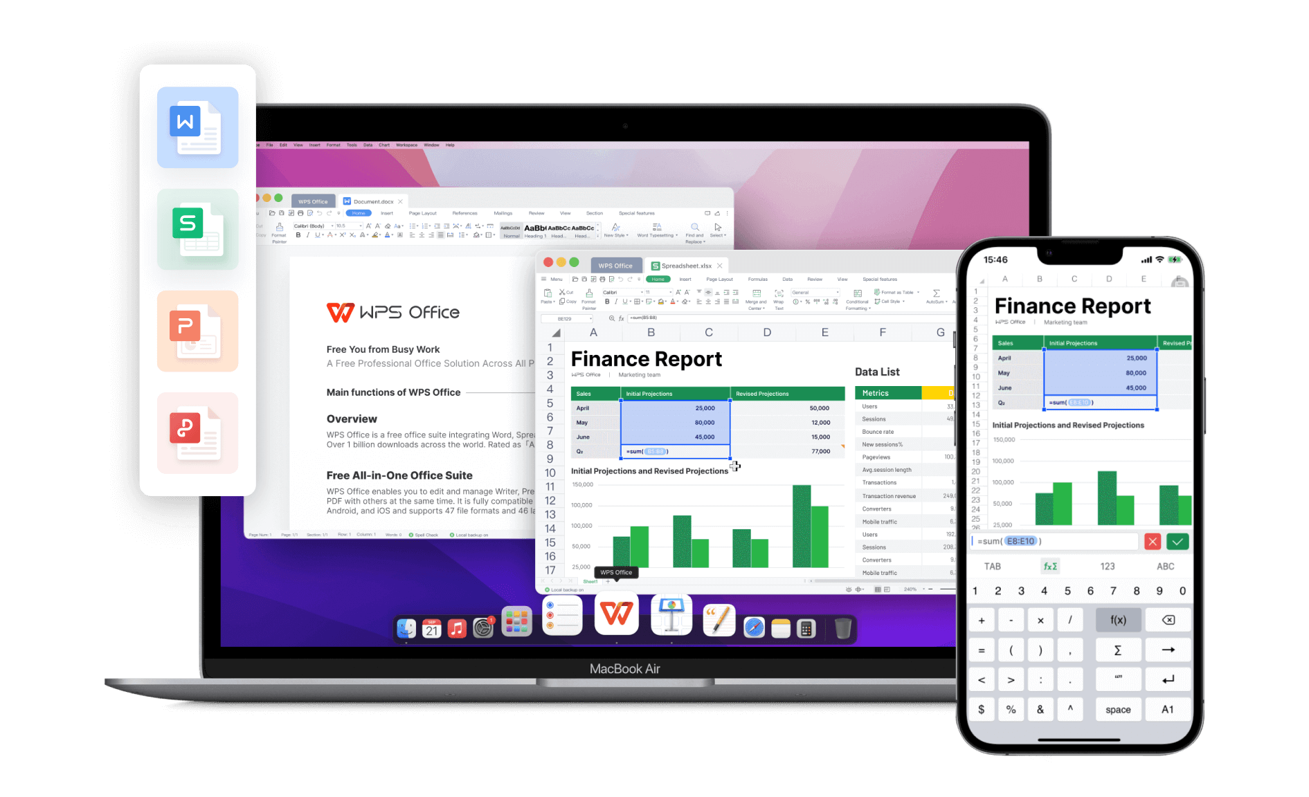 WPS Office for Mac 7.2.0 - 写作、表格处理、PPT 制作和 PDF 编辑