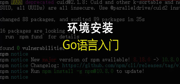 Go语言入门:(一)环境安装
