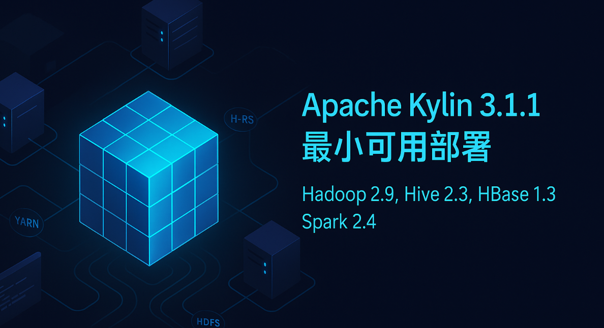 大数据-158 Apache Kylin 3.1.1 在 Hadoop 2.9/Hive 2.3/HBase 1.3 的最小可用部署实录（含坑位与修复）