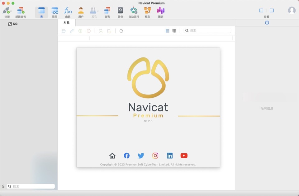 Navicat Premium 16 for Mac(数据库管理软件)v16.2.5中文版