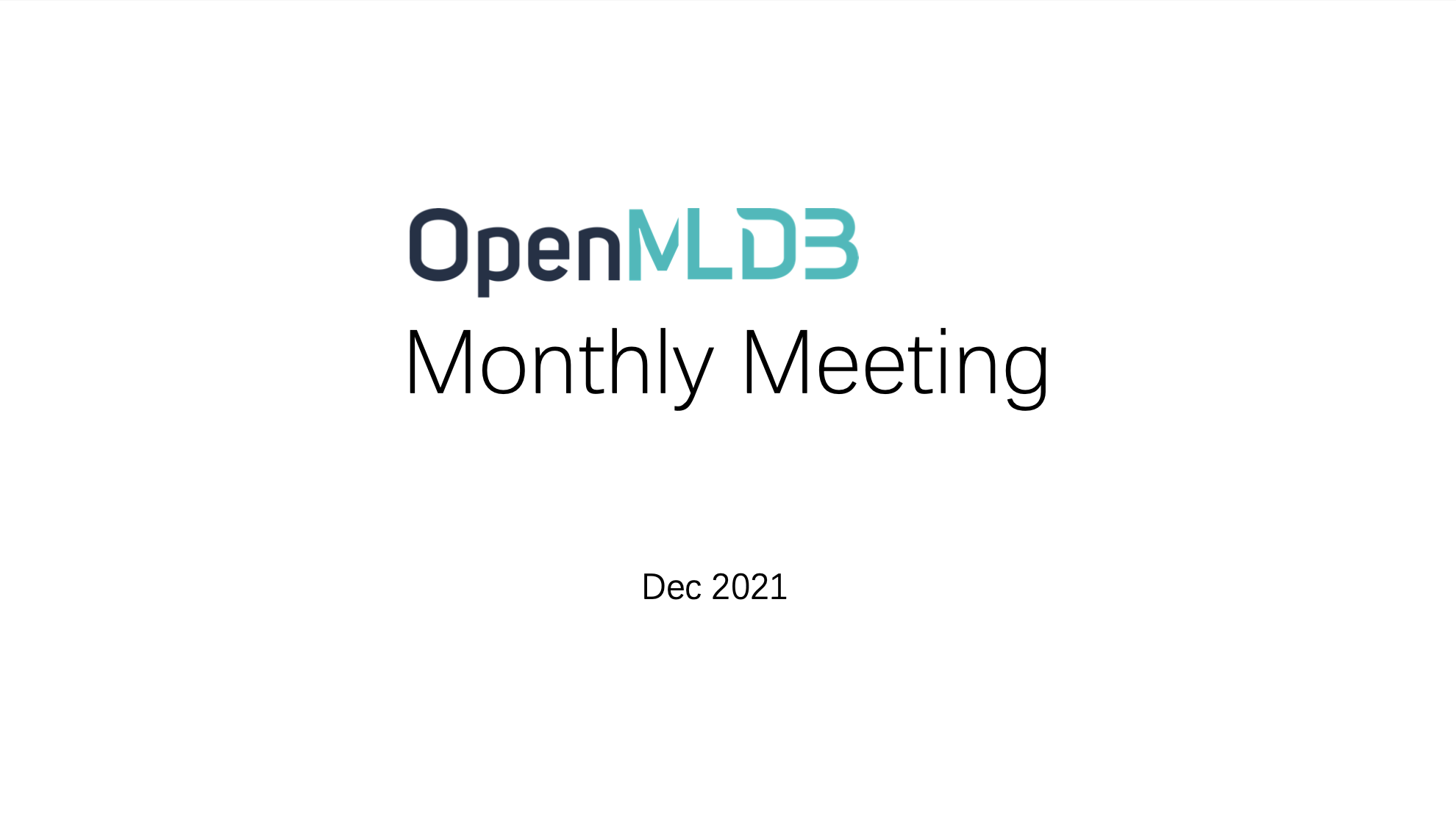 OpenMLDB 12月会议纪要