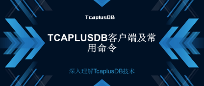【深入理解TcaplusDB技术】TcaplusDB客户端及常用命令