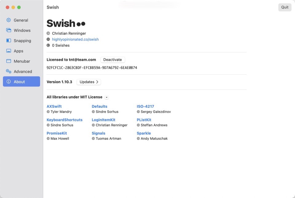 Swish for Mac(MacBook触控板窗口管理) v1.10.3永久激活版