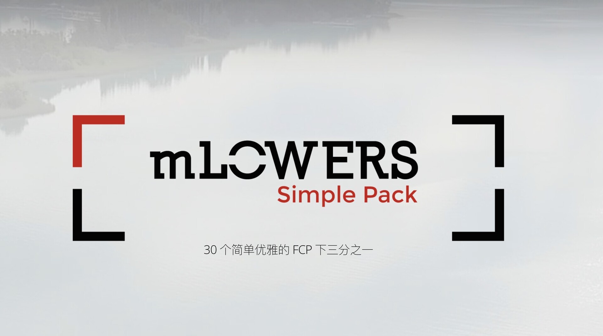 FCPX插件motionVFX mLowers动态下标题