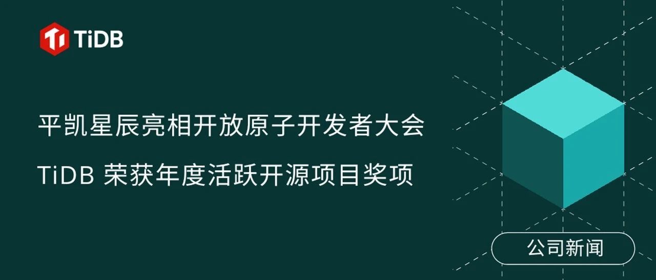 平凯星辰亮相开放原子开发者大会，TiDB 荣获年度活跃开源项目奖项