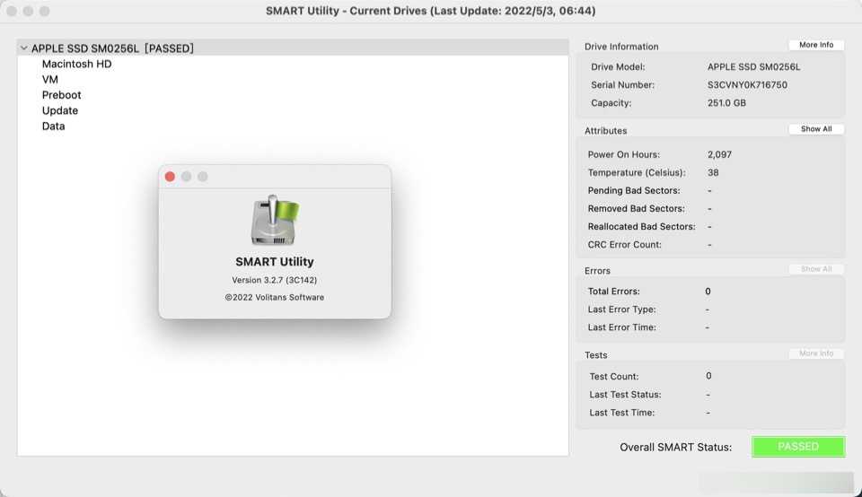 SMART Utility for mac (硬盘检测工具) 3.2.7完美激活版