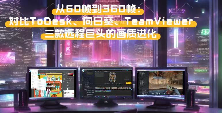 从60帧到360帧：对比ToDesk、向日葵、TeamViewer三款远程巨头的画质进化