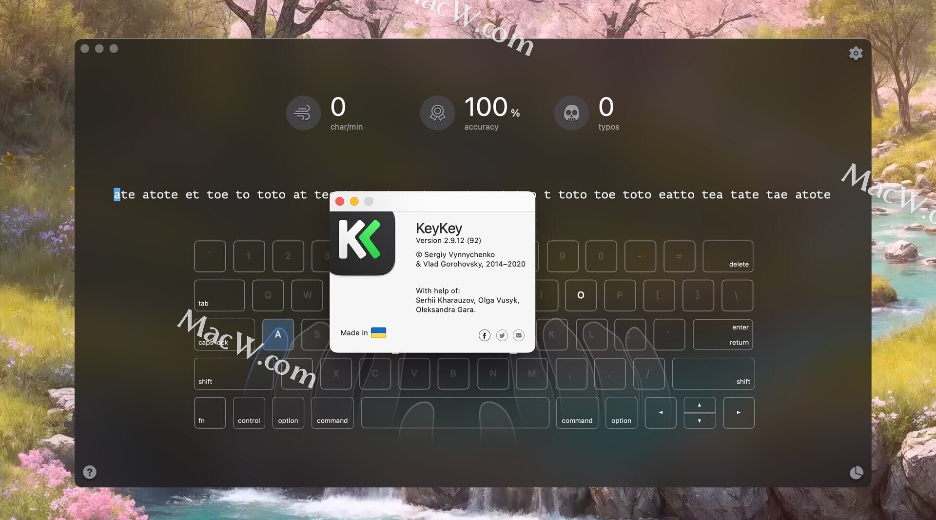 KeyKey — Typing Practice for mac(易于管理的打字辅导工具)