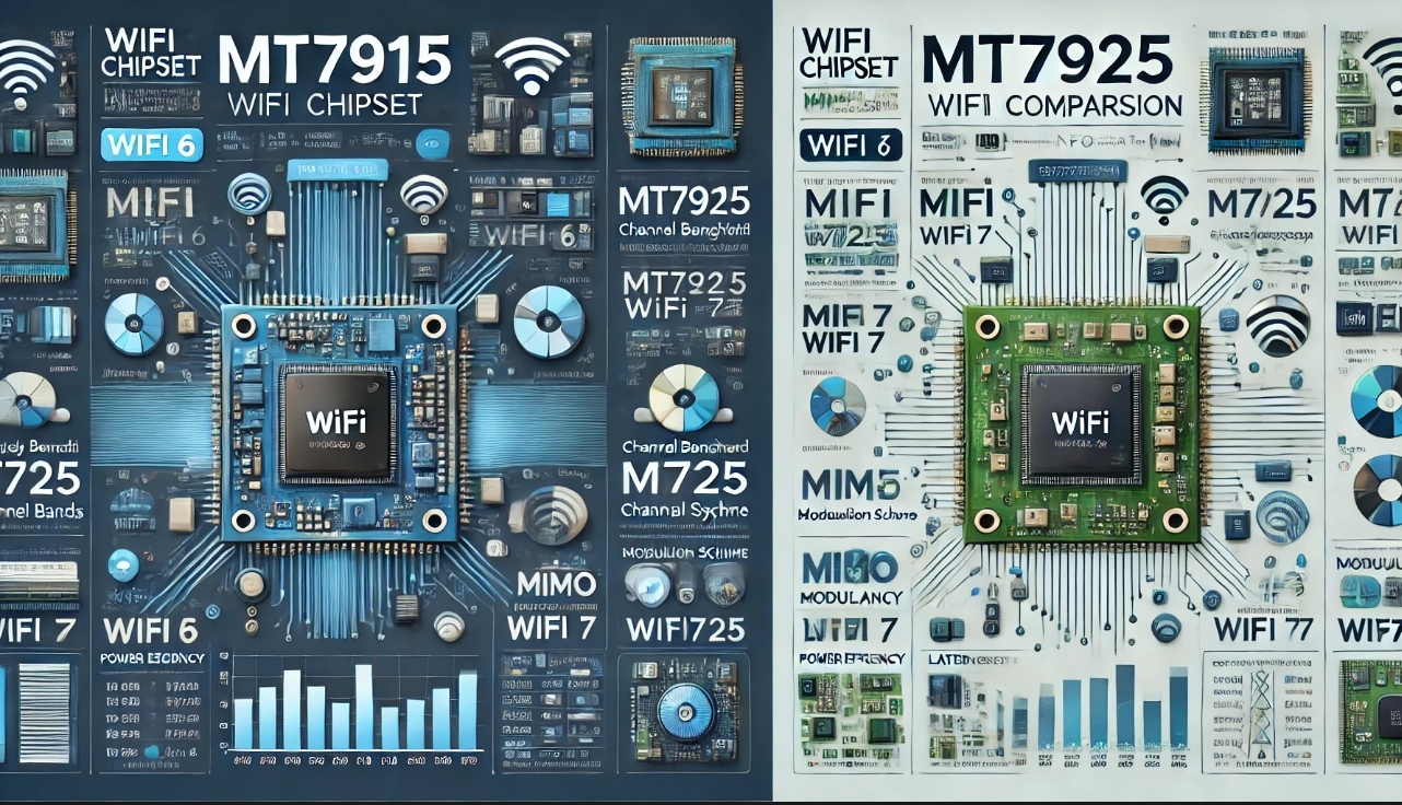 MT7915 vs MT7925: Comprehensive Analysis of WiFi 6 and WiFi 7 Chipsets