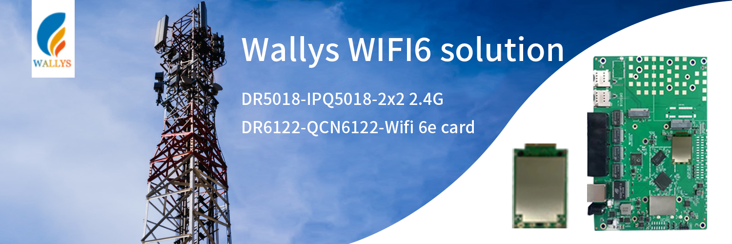 Wallys/DR5018+QCN6122/support for the latest Wi-Fi standards in networking devices.