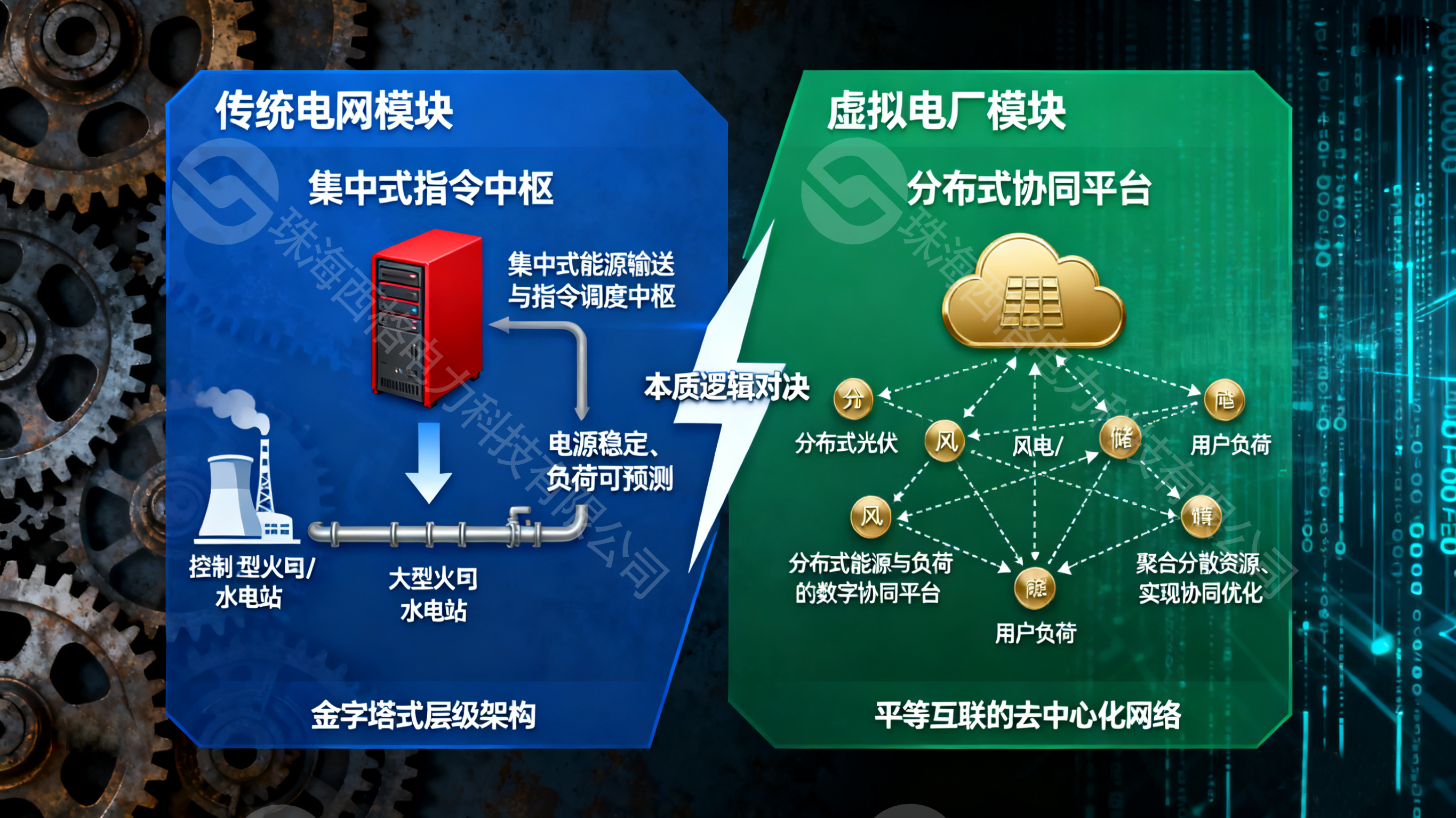 虚拟电厂VS传统电网:重新定义电力系统的运行逻辑