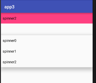 Spinner(列表选项框)的基本使用