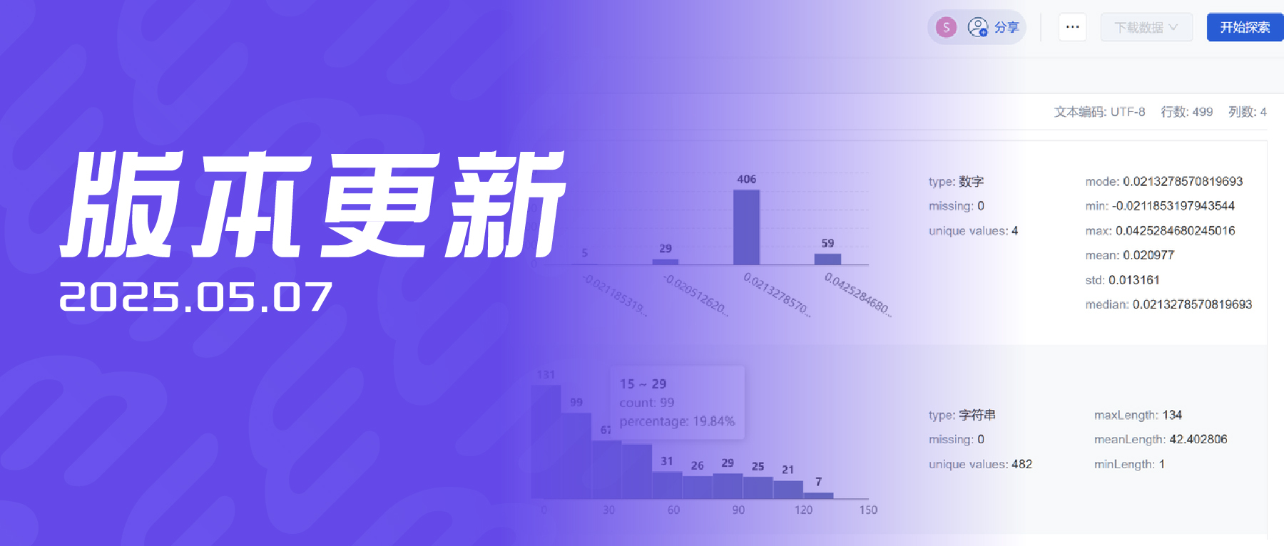 “工作区”升级为“磁盘”、数据集统计概览优化|ModelWhale 版本更新