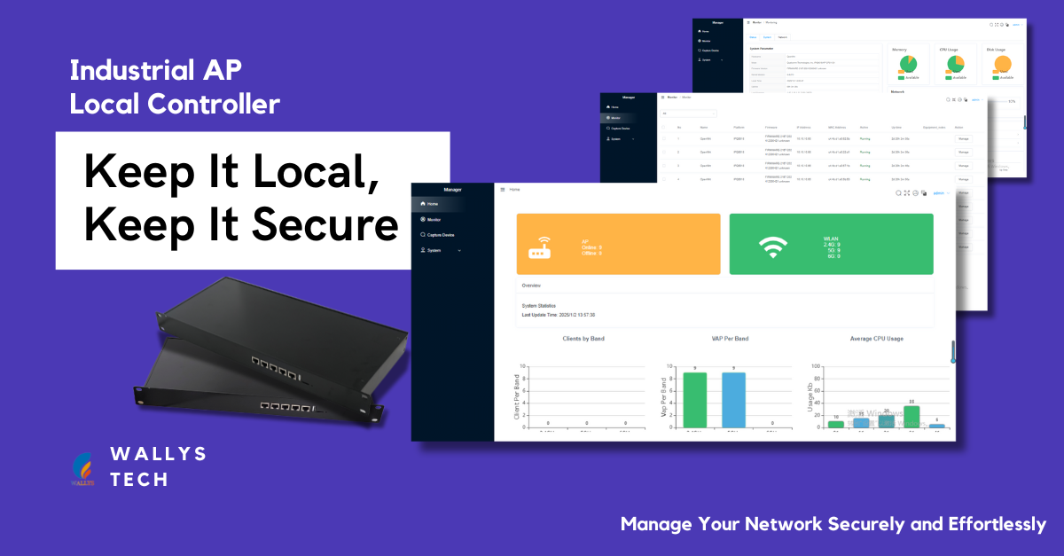 Transform Your Industrial Network with Wallys' Local AP Manager