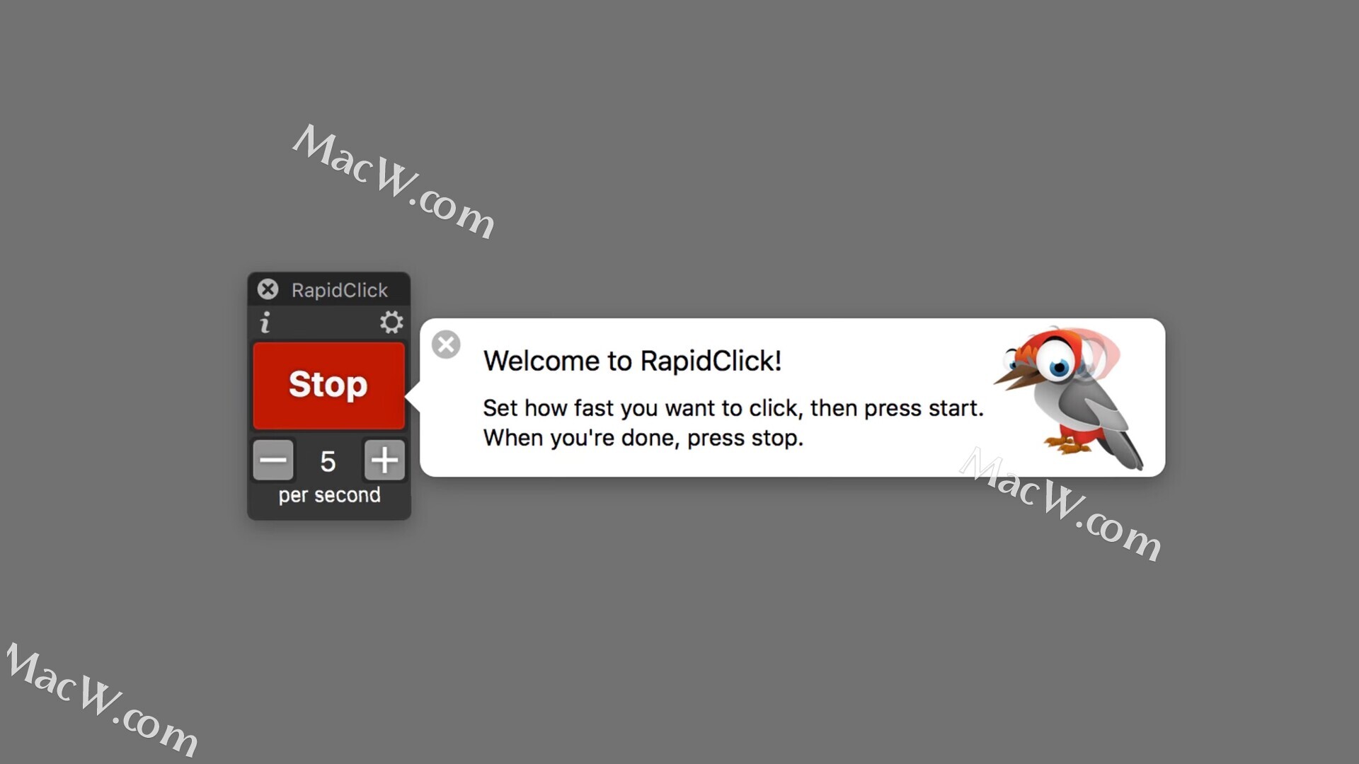 鼠标自动点击工具 RapidClick for Mac激活最新版