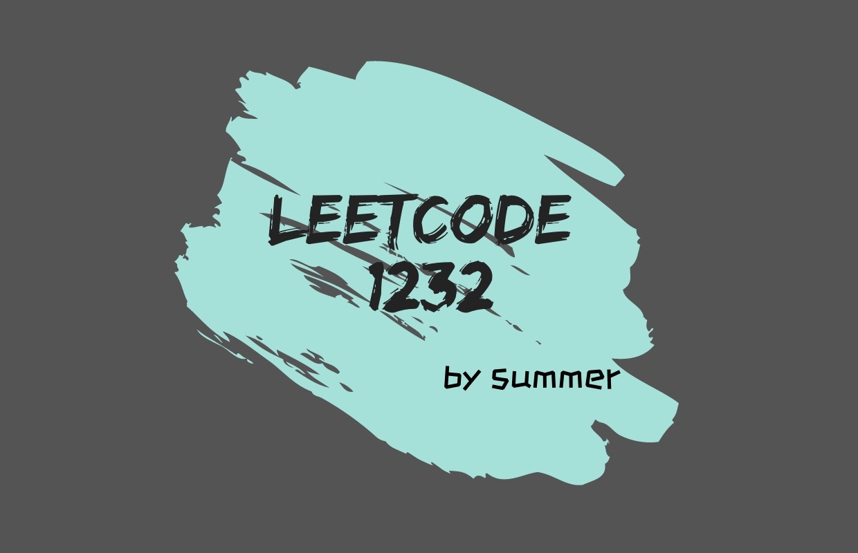 LeetCode 1232. Check If It Is a Straight Line