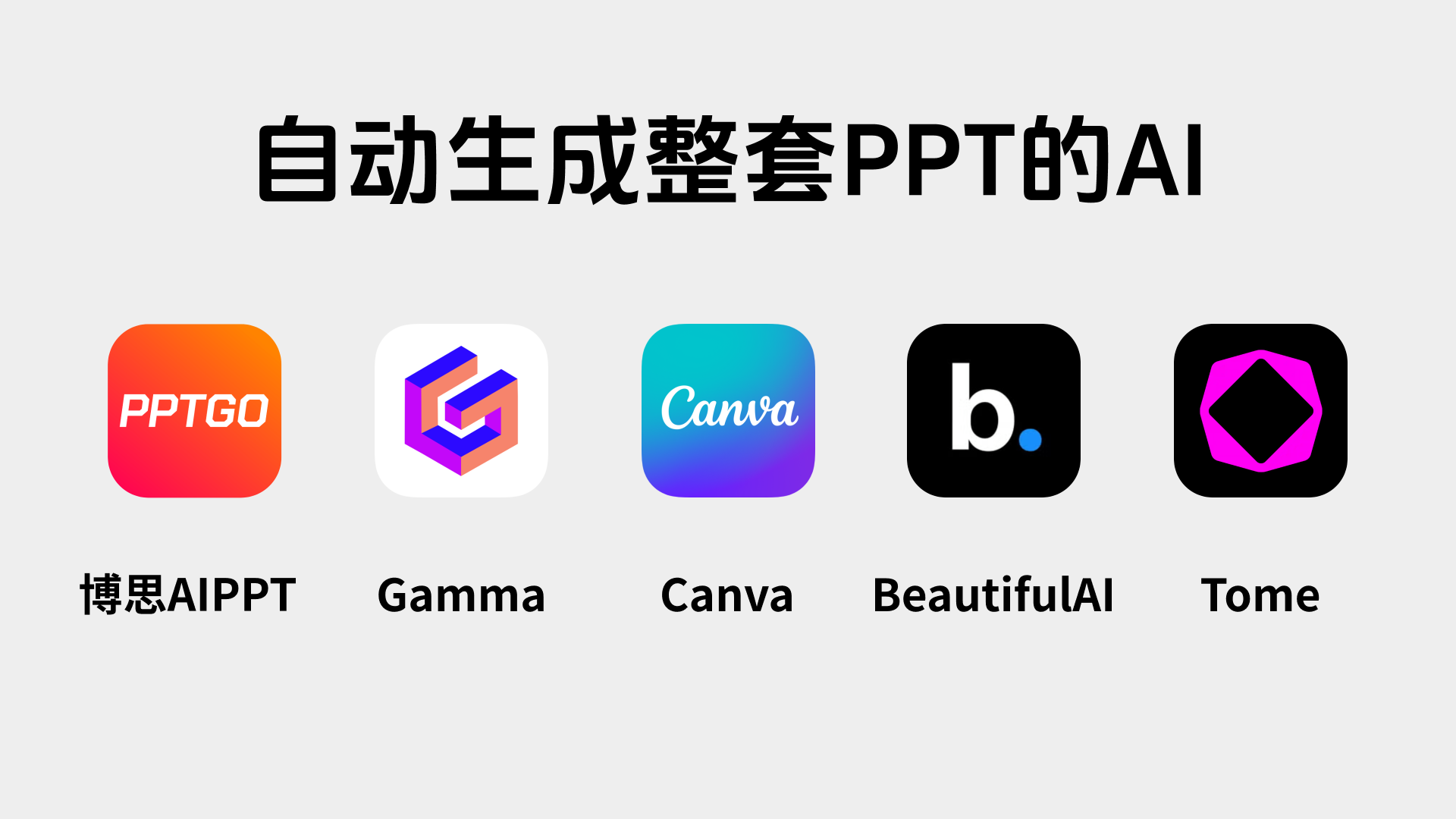 一键自动生成整套PPT!5款在线AI工具推荐