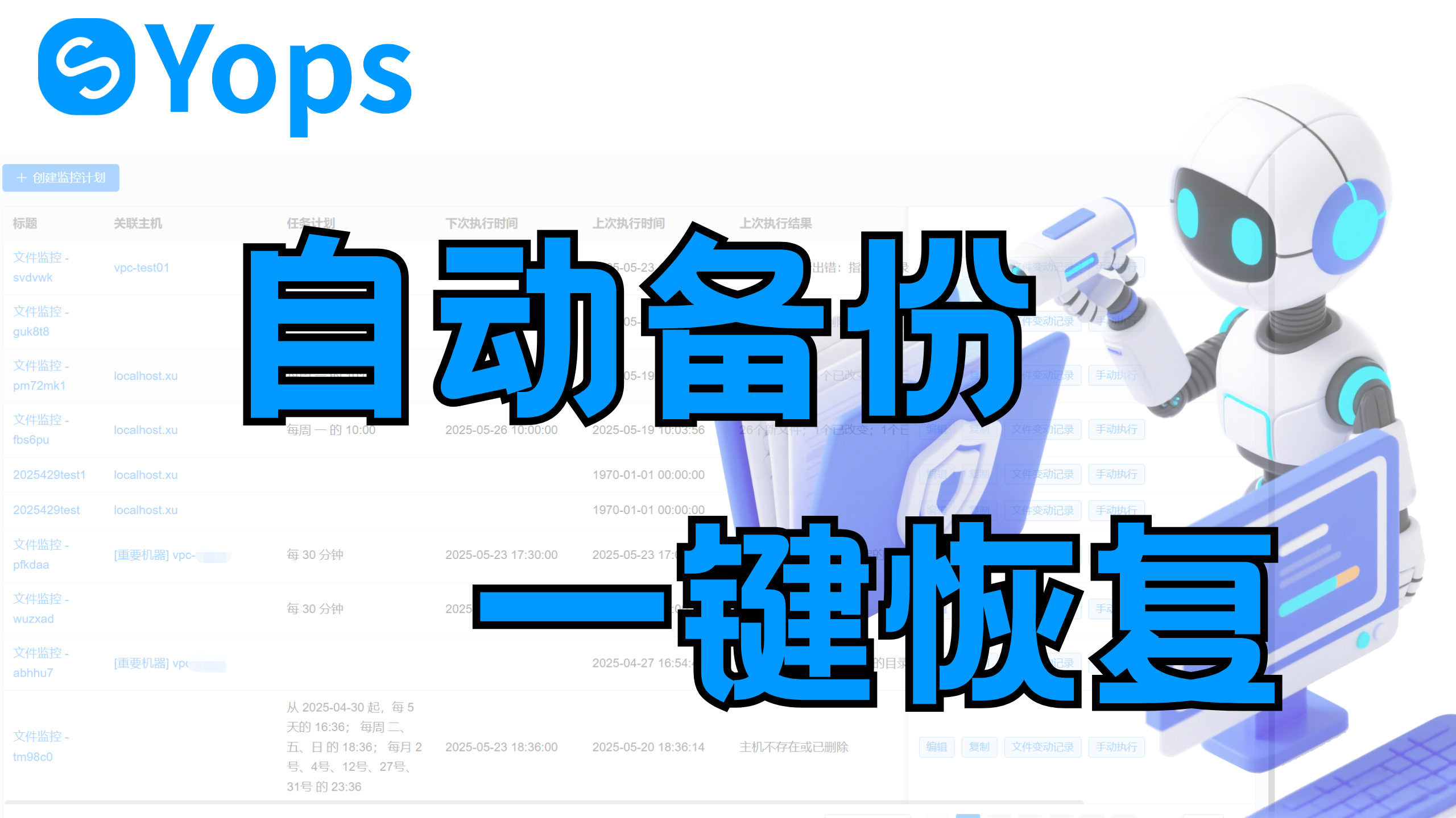 Yops 运维面板体验:文件变动自动备份 + 一键恢复实测