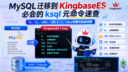 ksql 里这些命令不用加分号，但日常查库少不了