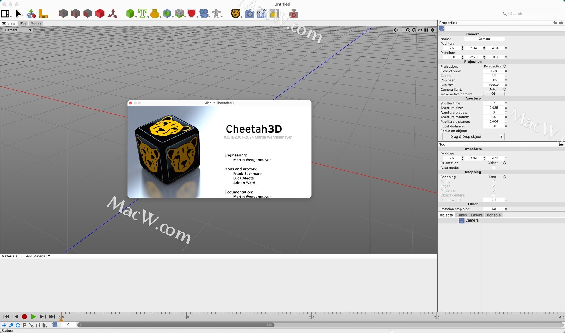 Cheetah3D 8：对 Apple Silicon 的原生支持 Metal API 的本机支持