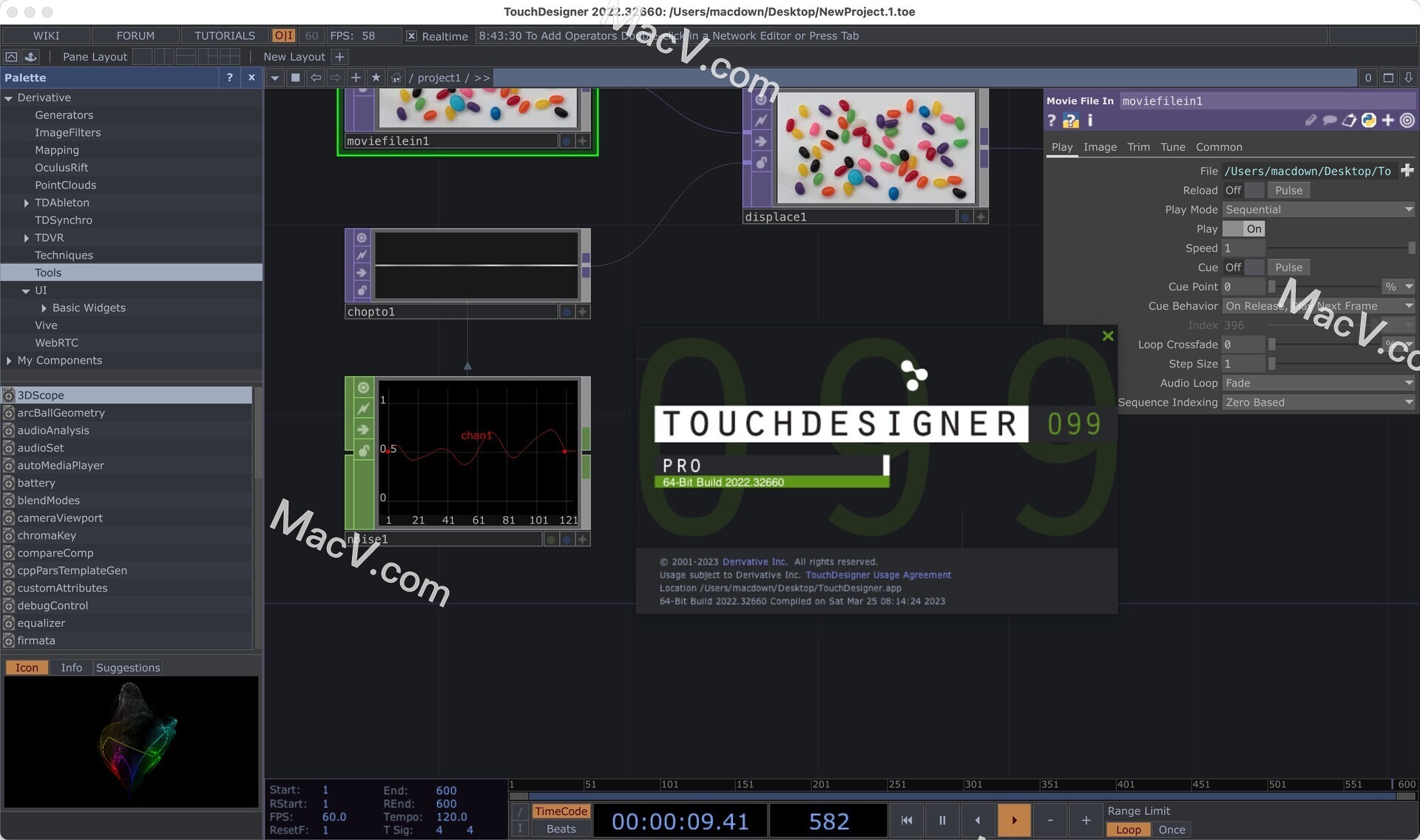 TouchDesigner Pro 099 Mac破解版,可视化原型设计渲染工具