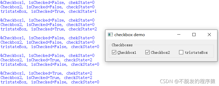 Python Qt GUI设计：QPushButton、QRadioButton和QCheckBox按钮类（基础篇—12）