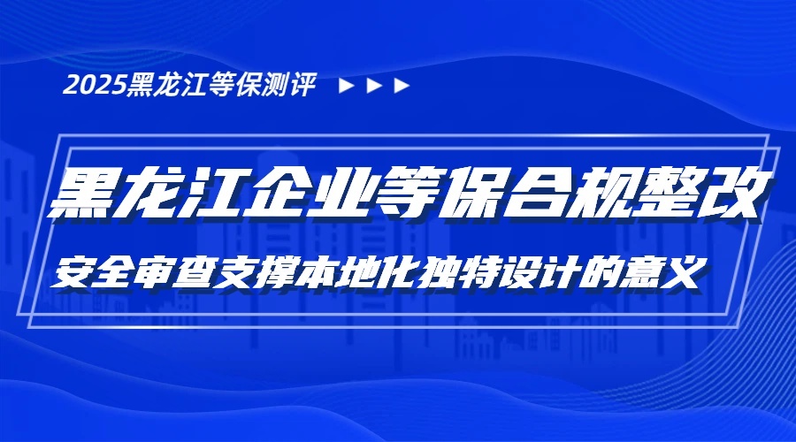 安全审查支撑在黑龙江省等保测评整改中的独特设计
