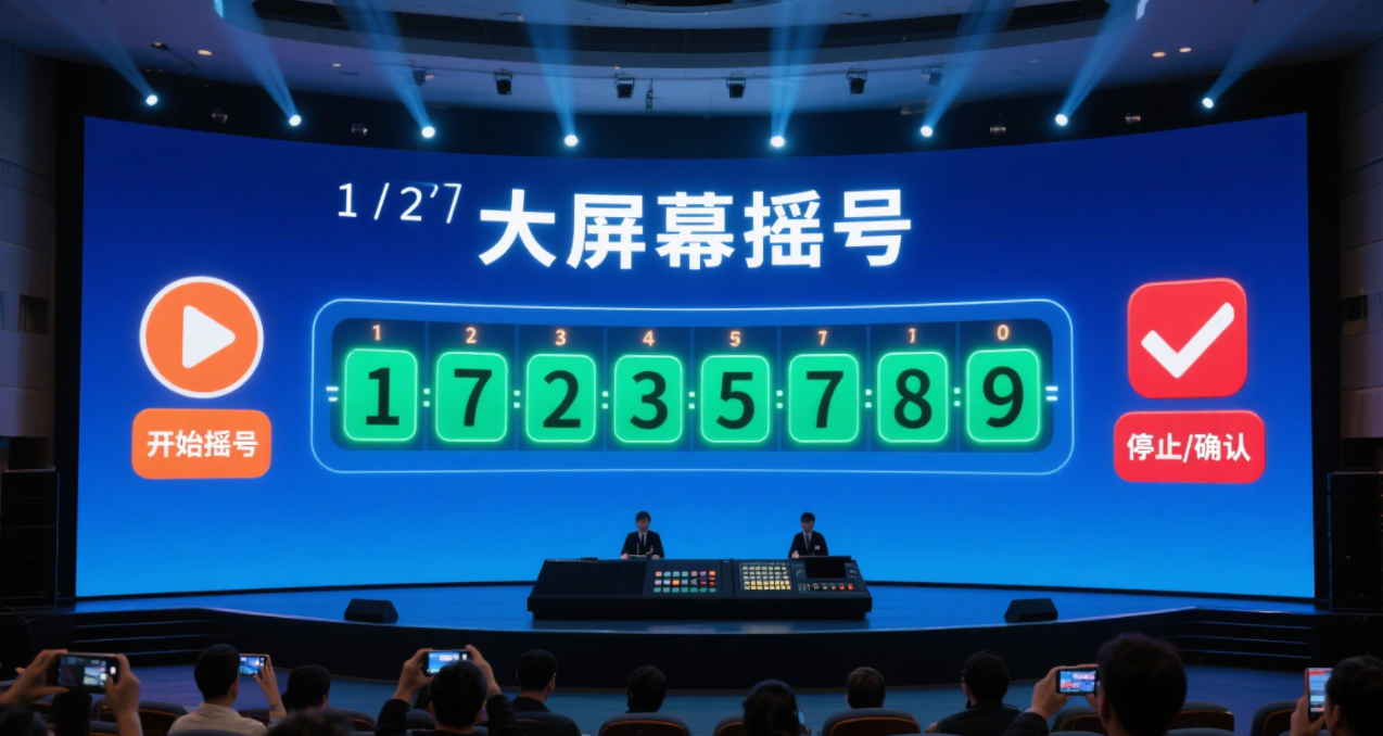 大屏幕摇号应用：现场随机选择工具详解