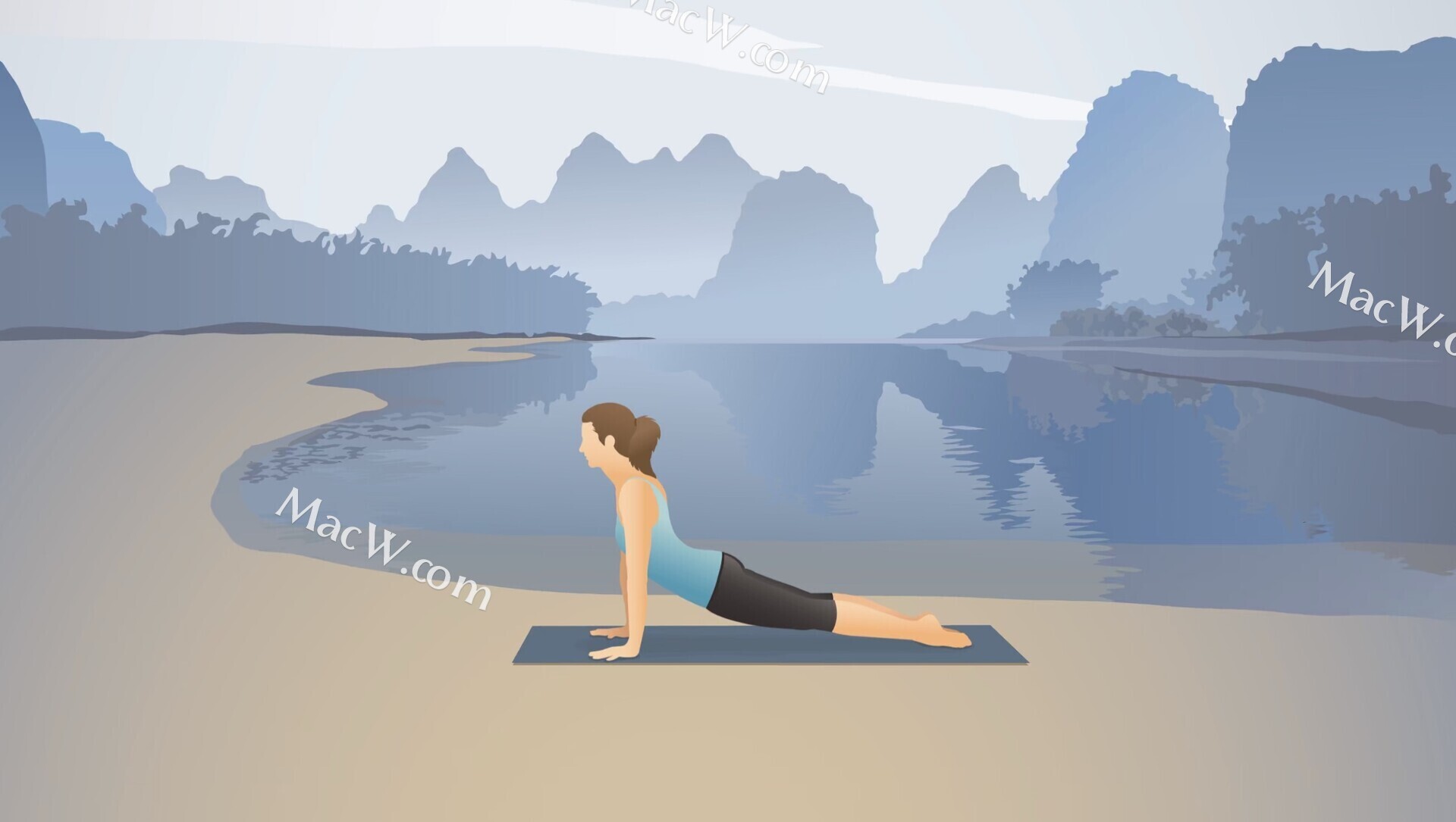 口袋瑜伽 Pocket Yoga for mac 专业瑜伽课程 打造完美身材